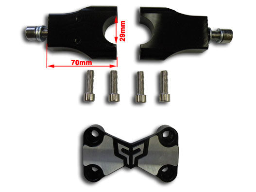 PitsterPro 1⅛ 28mm Handle Bar Clamp Kit