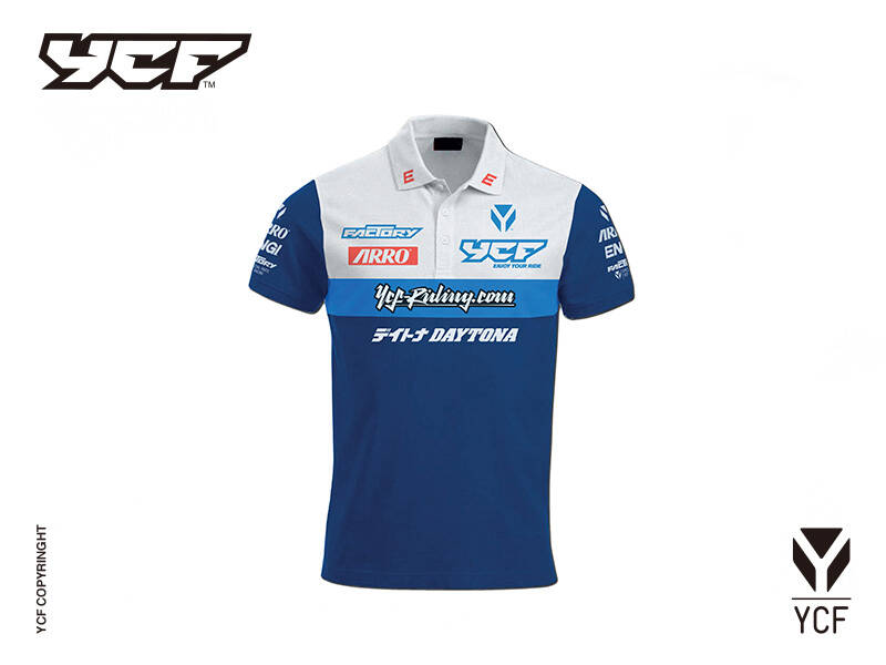 YCF RACING POLO BLUE – product image 1