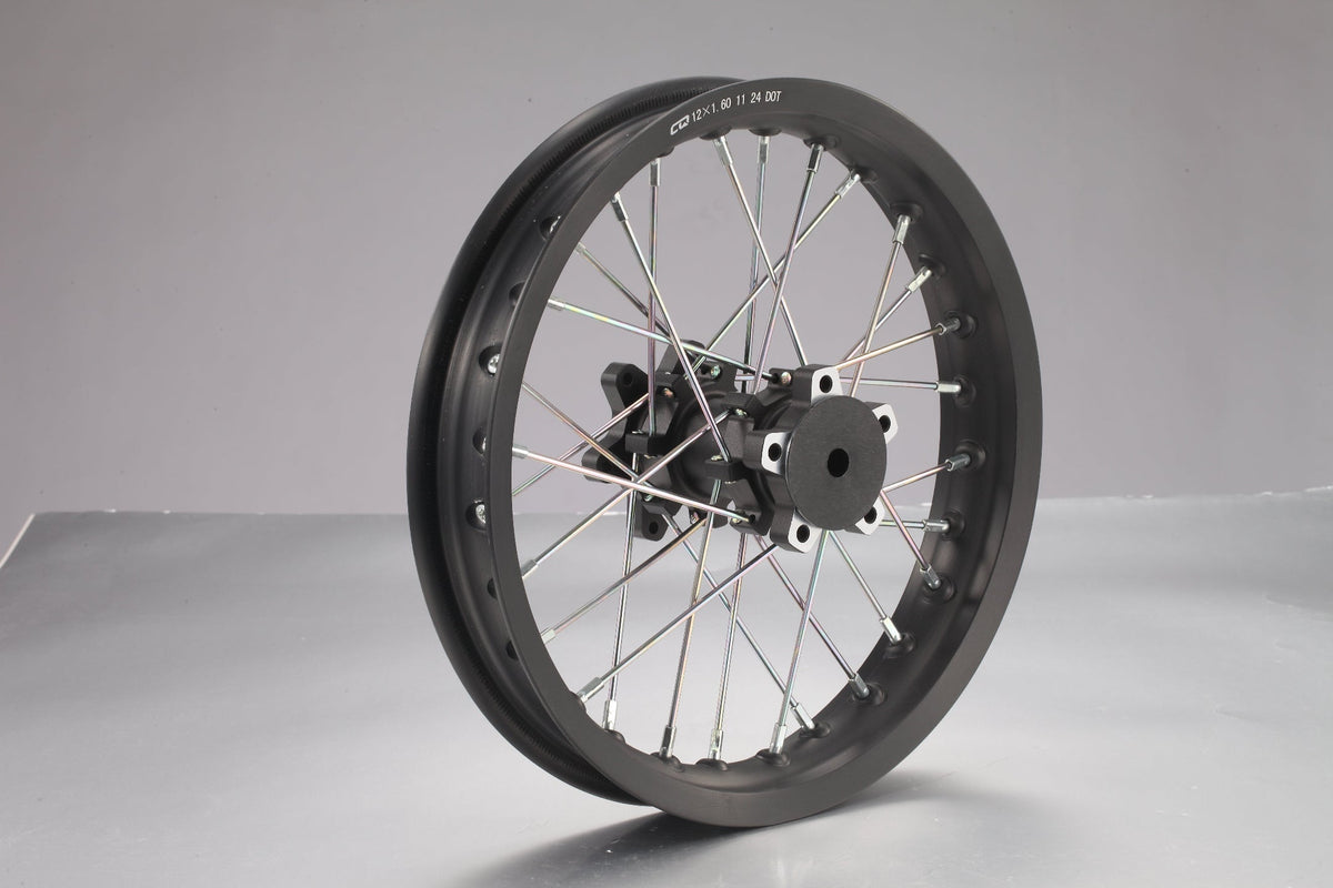 E Ride Pro SHE7931 Front Wheel Rim Assembly+ rim stripe+Front wheel axel bush*2 (MINI)