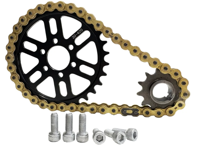 E Ride Pro SHE8011 420 Chain Drive Set -SS2.0/3.0/SR