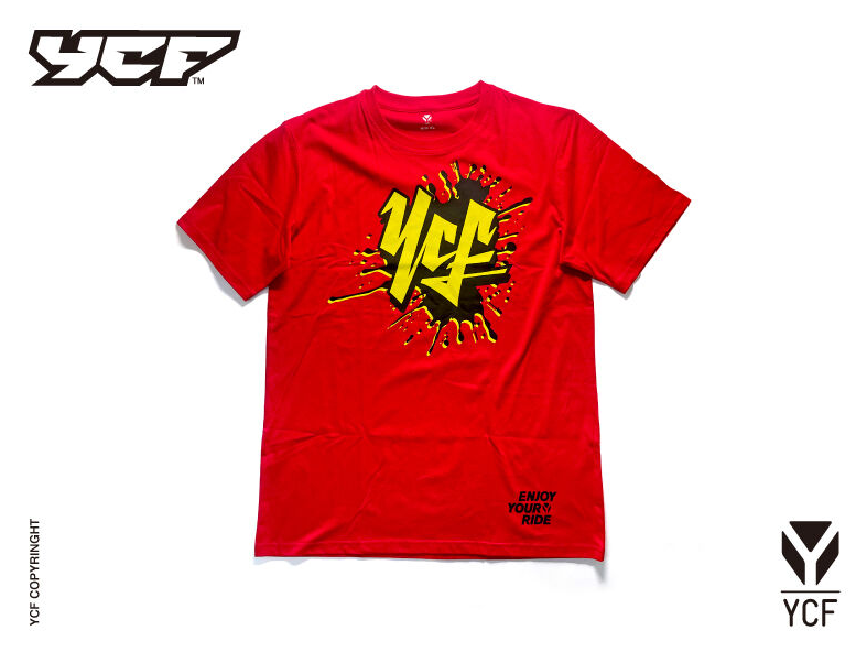 YCF 2026 RED/YELLOW T-SHIRT (MENS) – product image 1