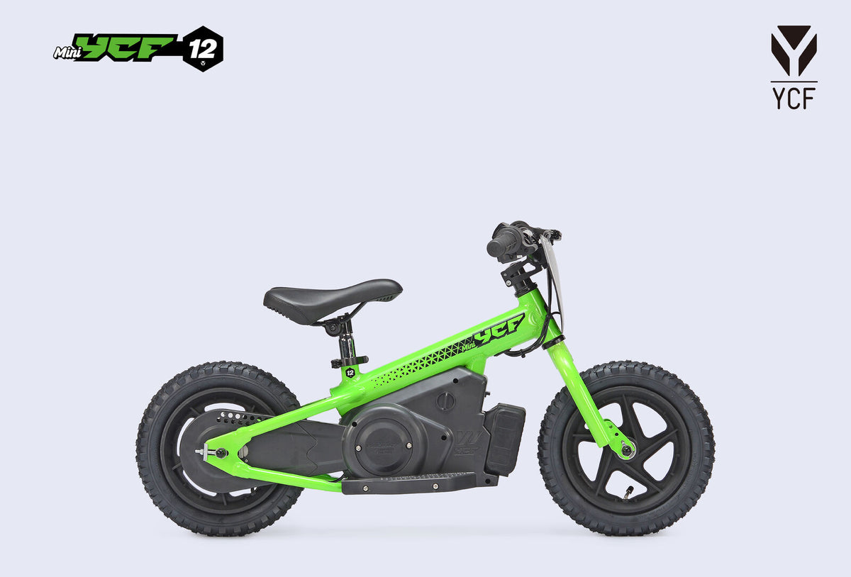 YCF 12" Electric Balance Bike - Green – product image 1