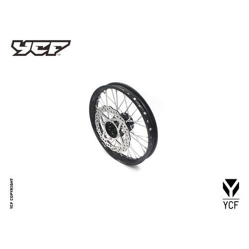 YCF COMPLETE STEEL FRONT WHEEL 1.4X14' WITH DISC – product image 1