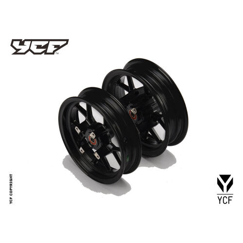 YCF SM WHEEL SET 2.15X10'/ 2.50X10' BLACK 2020> – product image 1
