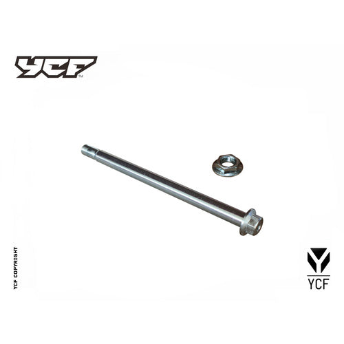 REAR WHEEL AXLE L=245MM WITH SELF LOCKING NUT M14 – product image 1