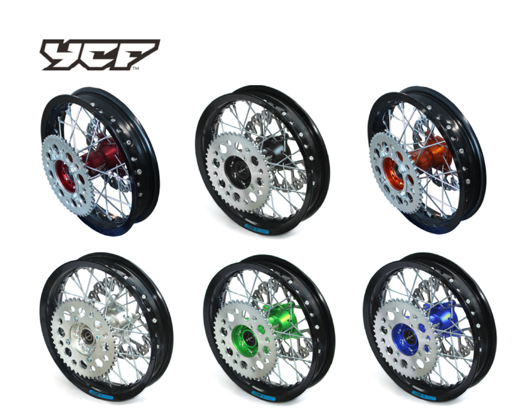 COMPLETE ALUMINIUM REAR WHEEL 1.40-10' WITH DISK CNC – product image 1