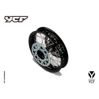 COMPLETE ALLOY 12" REAR WHEEL WITH COLOURED CNC HUB – product image 7