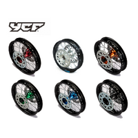 COMPLETE ALLOY 12" REAR WHEEL WITH COLOURED CNC HUB – product image 4
