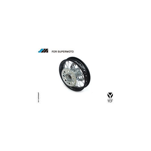COMPLETE STEEL SM REAR WHEEL 2.15X12' DISC/SPROCKE – product image 1