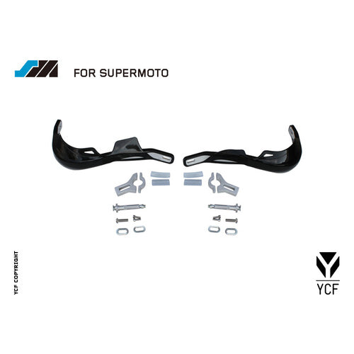 HANDGUARDS BLACK 22MM & 28MM BARS WRAP AROUND – product image 1