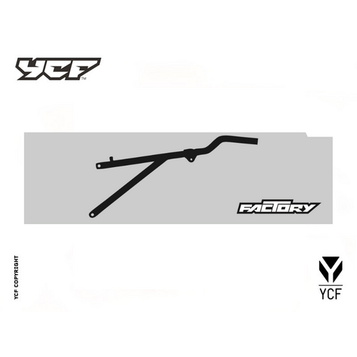 STEEL REAR FRAME PART FACTORY SP1/SP2 (2016>) - BLACK WITH Y – product image 1