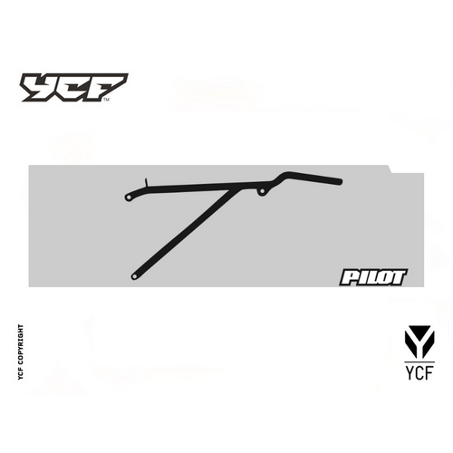 STEEL REAR SUB-FRAME P150/SM150/SM190 2020> BLACK – product image 1