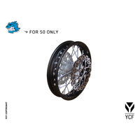 YCF 50A/50E STEEL REAR WHEEL 1.40x10' DISC/SPROCKET – product image 2