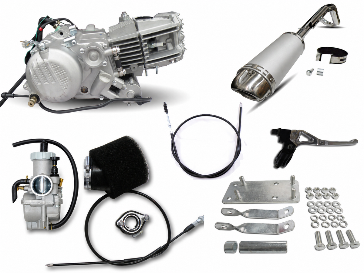 ZS 190 Engine Conversion Kit for Honda Postie CT110, Electric Start, 5 Speed