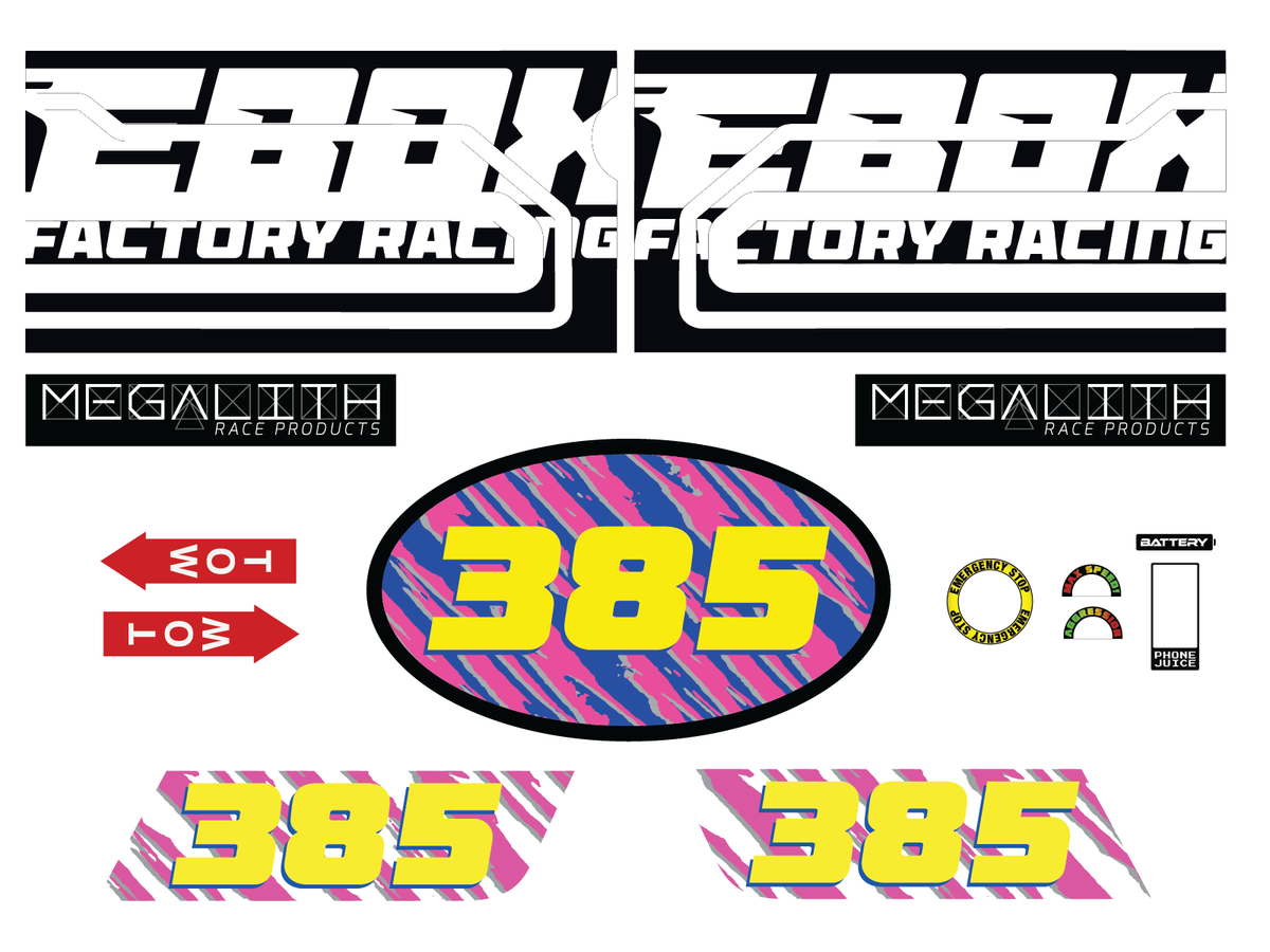 EBOX Dragster Yellow Graphics Kit