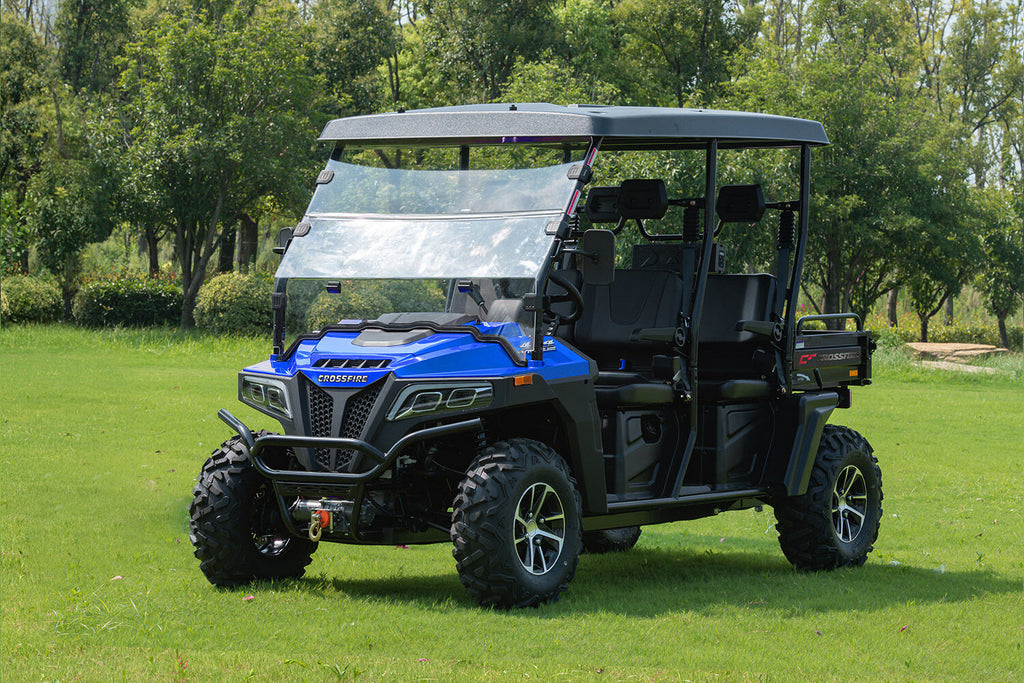 Crossfire E10 Crew – Affordable 4-Seat Electric UTV Side-by-Side for Worksites , Mining & Farms ⚡⚡⚡