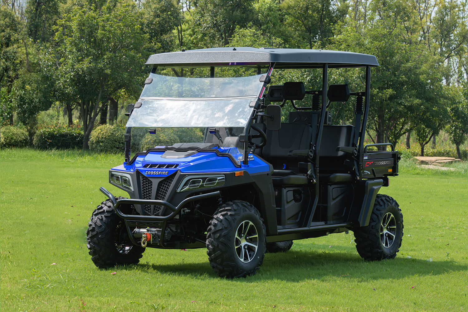 Crossfire E10 Crew – Affordable 4-Seat Electric UTV Side-by-Side for Worksites , Mining & Farms ⚡⚡⚡