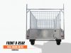 8X5 HEAVY DUTY TRAILER 1400KG ATM HIGH SIDES FREE CAGE 🙂🙂🙂