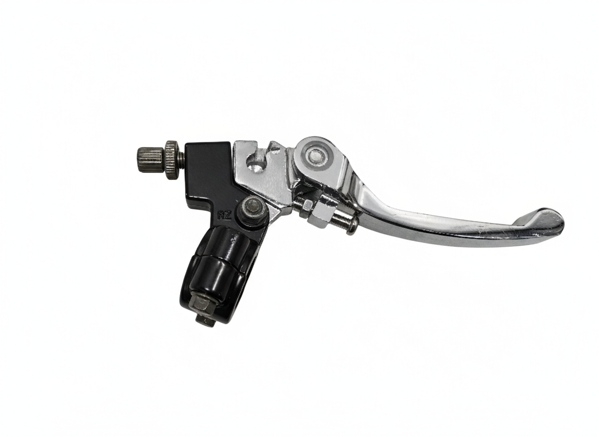 Bi-Fold Foldable Clutch Lever with Perch (Silver)