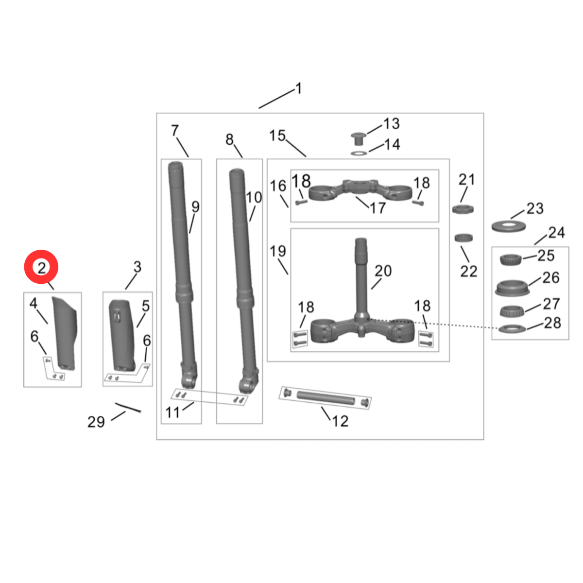 Surron Hyper Bee Fork Mud Guard (Right), image 3