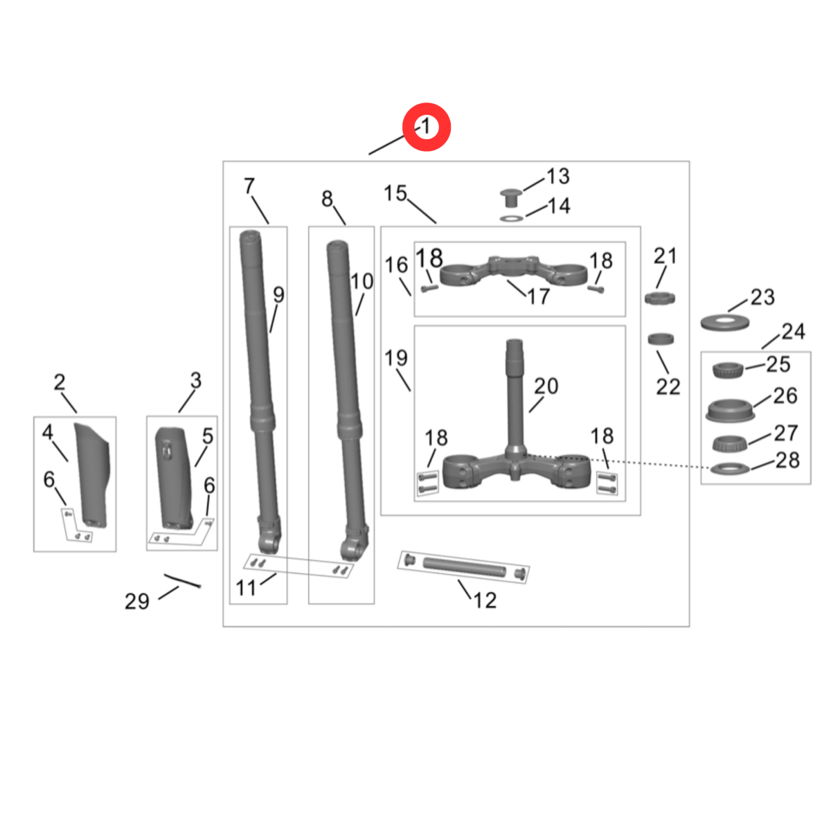 Surron Hyper Bee Front Fork Assembly
