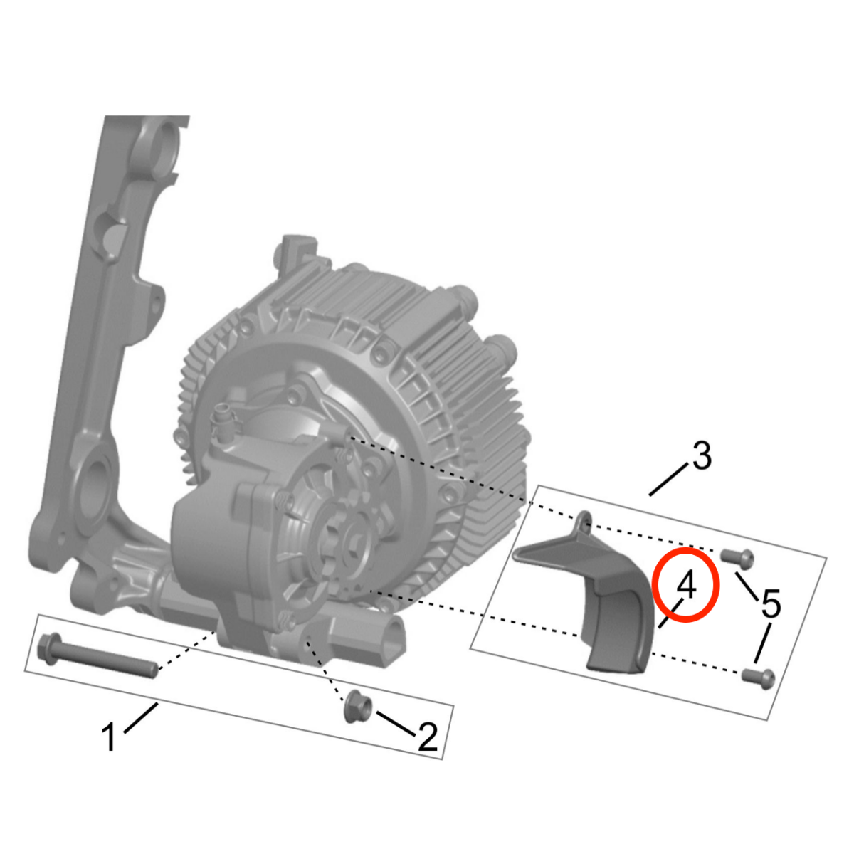 Surron Hyper Bee Front Sprocket Guard, image 3