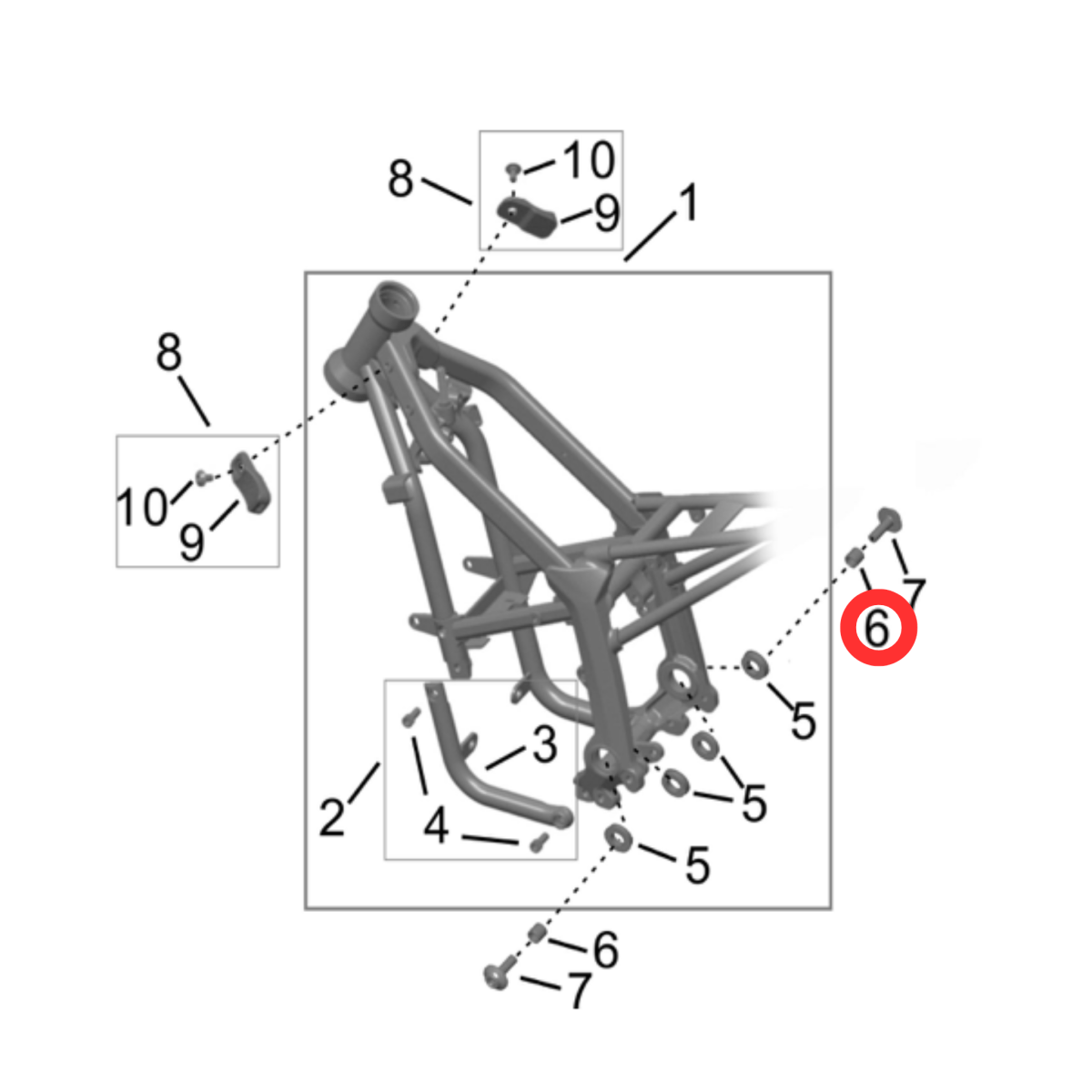 Surron Hyper Bee Swingarm Bushing, image 3