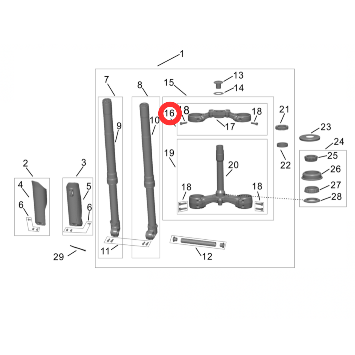 Surron Hyper Bee Triple Clamp, image 3