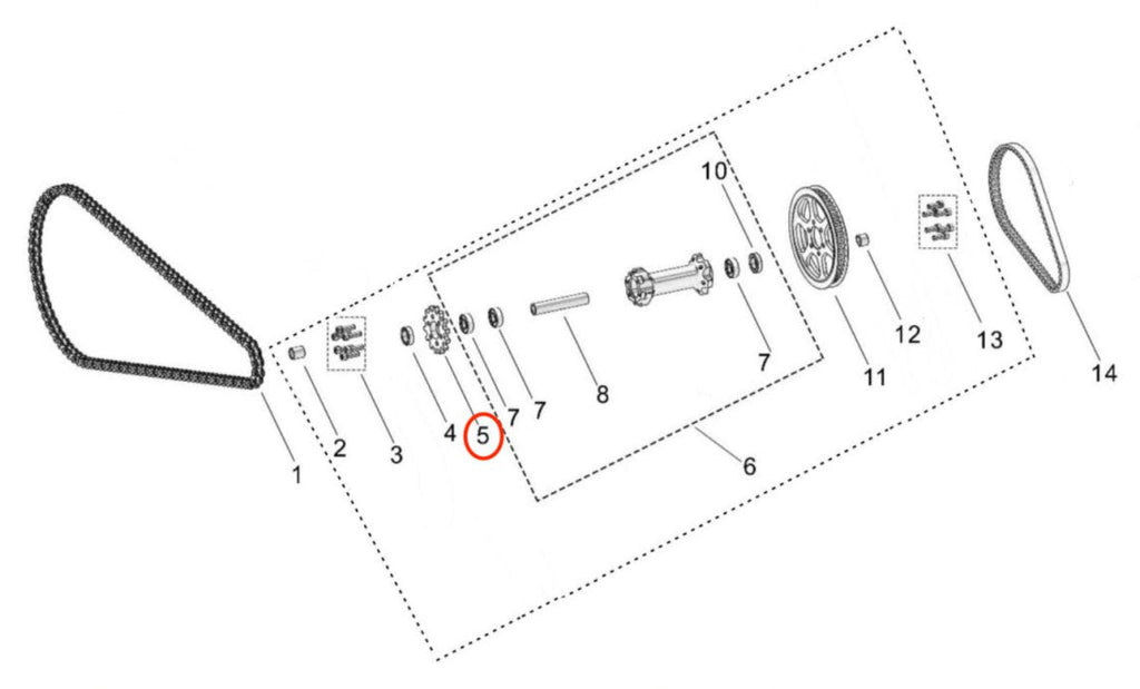 Surron Light Bee 14T Secondary Drive Sprocket (2025 & Earlier), image 3