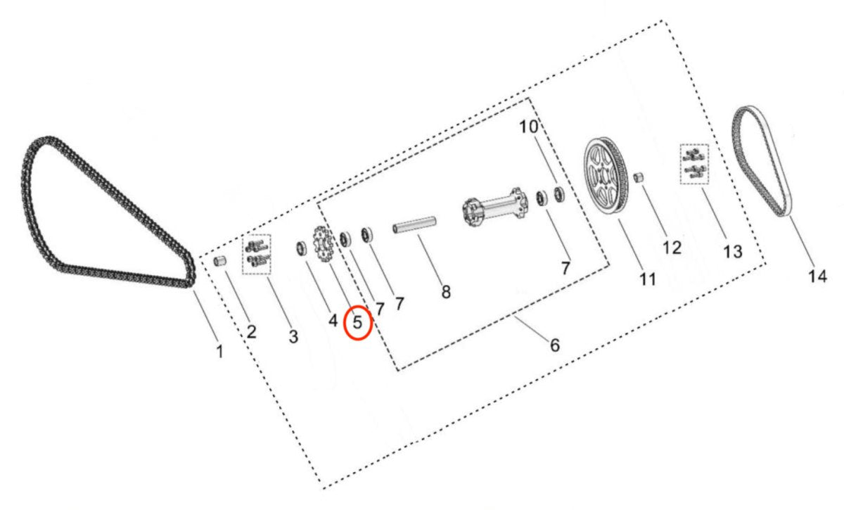 Surron Light Bee 14T Secondary Drive Sprocket (2025 & Earlier), image 3