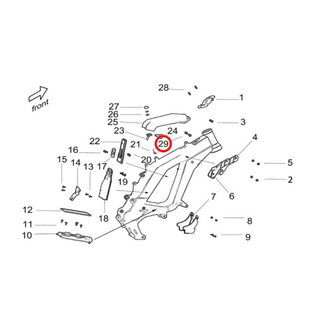 Surron Light Bee Battery Cap Pivot Pin