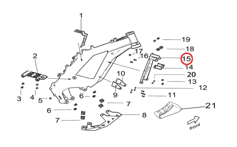 Surron Light Bee Battery Front Protection Plate (2025 & Earlier), image 2