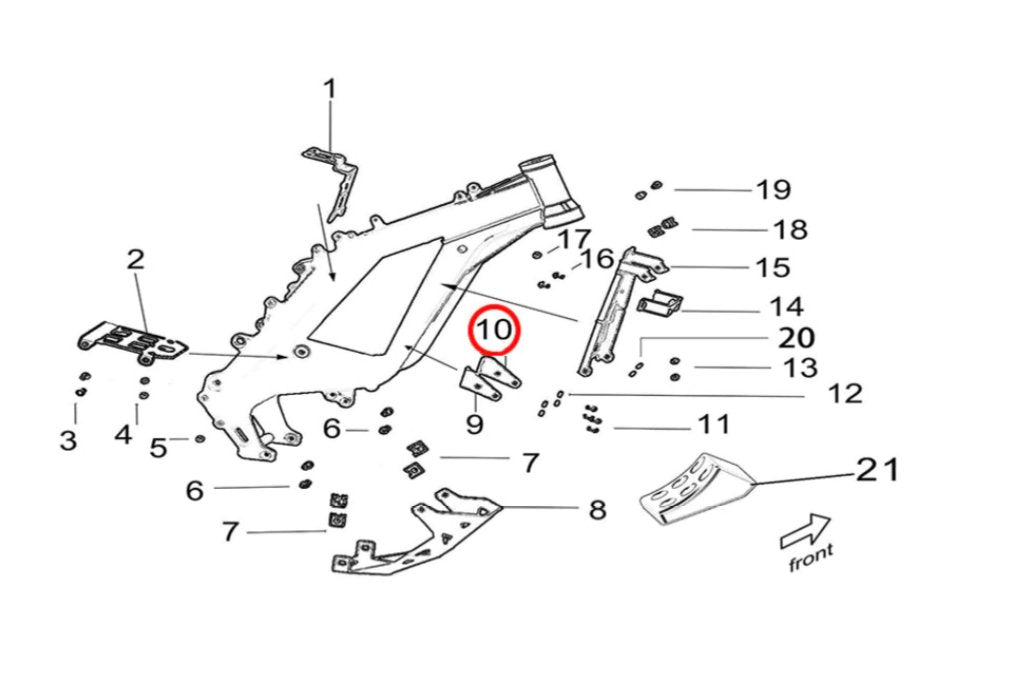 Surron Light Bee Controller Mounting Bracket, Lower Left, image 2