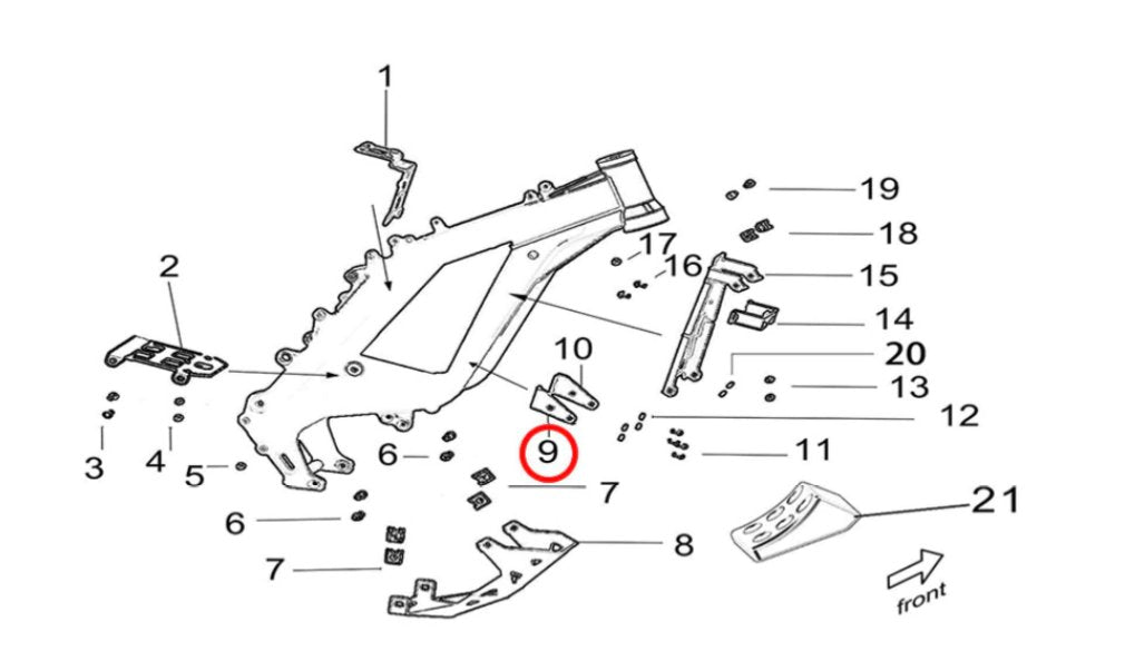 Surron Light Bee Controller Mounting Bracket, Lower Right, image 2
