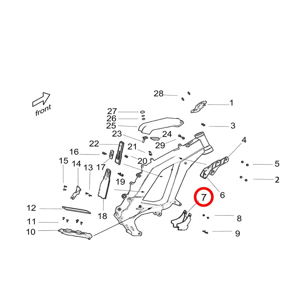Surron Light Bee Controller Shroud, Lower, image 2