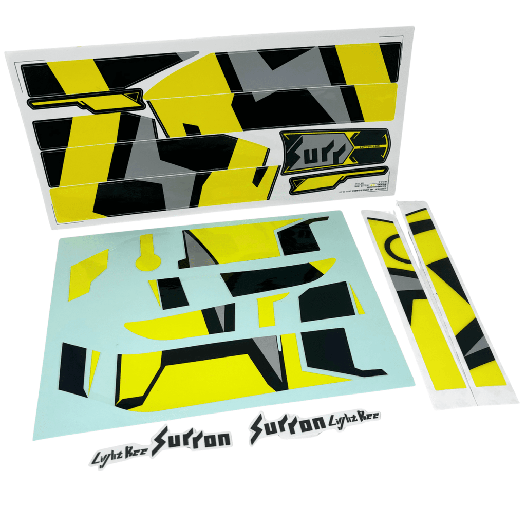 Surron Light Bee Decals/Sticker Kit - Carbon Black/ Sage Green Frame