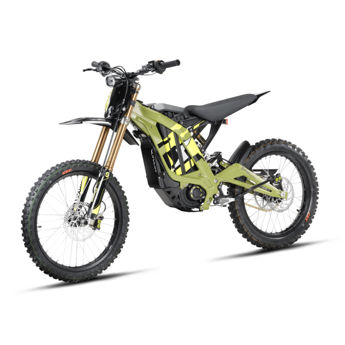 Surron Light Bee Decals/Sticker Kit - Carbon Black/ Sage Green Frame, image 3