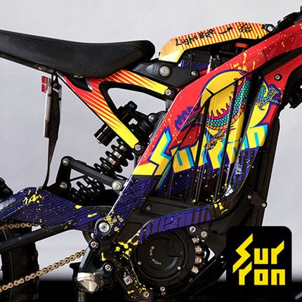 Surron Light Bee Decals/Sticker kit - Dragon Sun - Purple, image 2