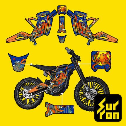 Surron Light Bee Decals/Sticker Kit - Kanazawa Monster, image 2