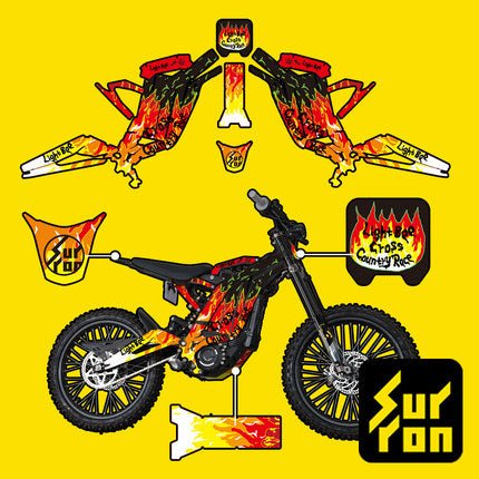 Surron Light Bee Decals/Sticker Kit - Pyro Rider, image 2