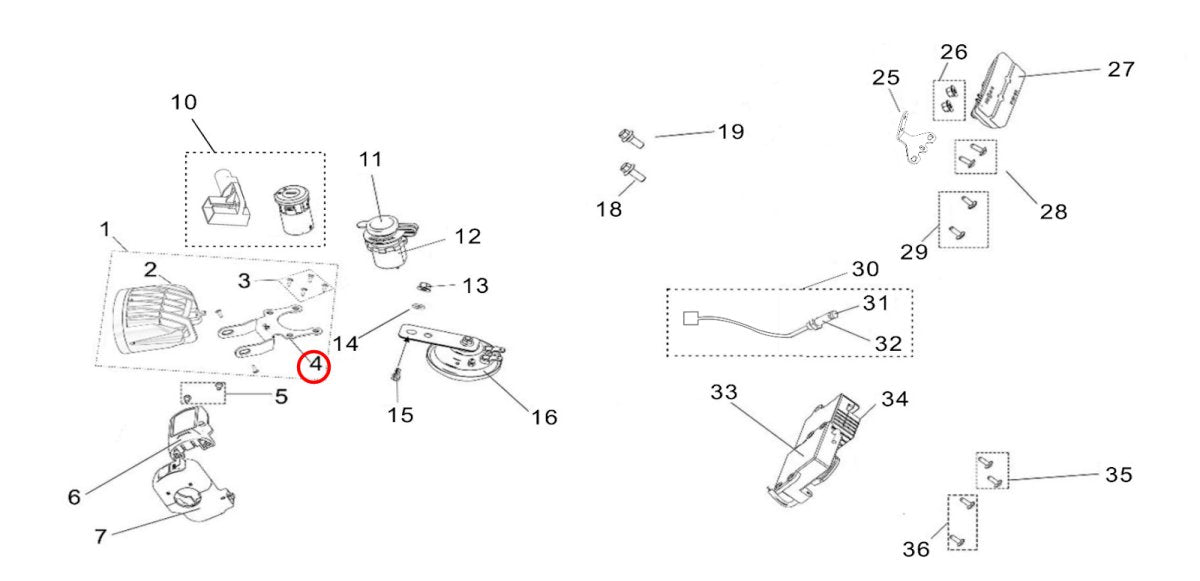 Surron Light Bee Headlight Bracket, image 2