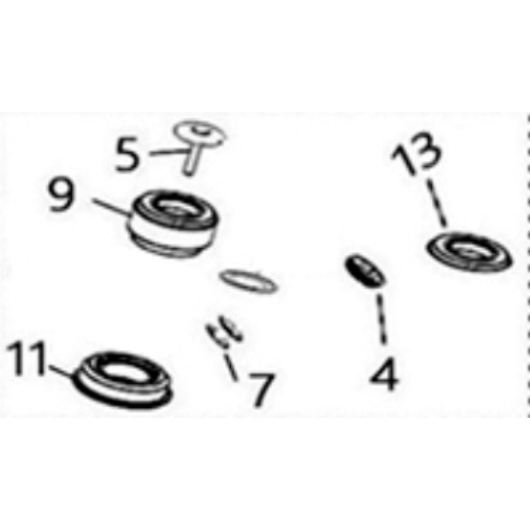 Surron Light Bee Headset Assembly without bearings (2025 & Earlier)