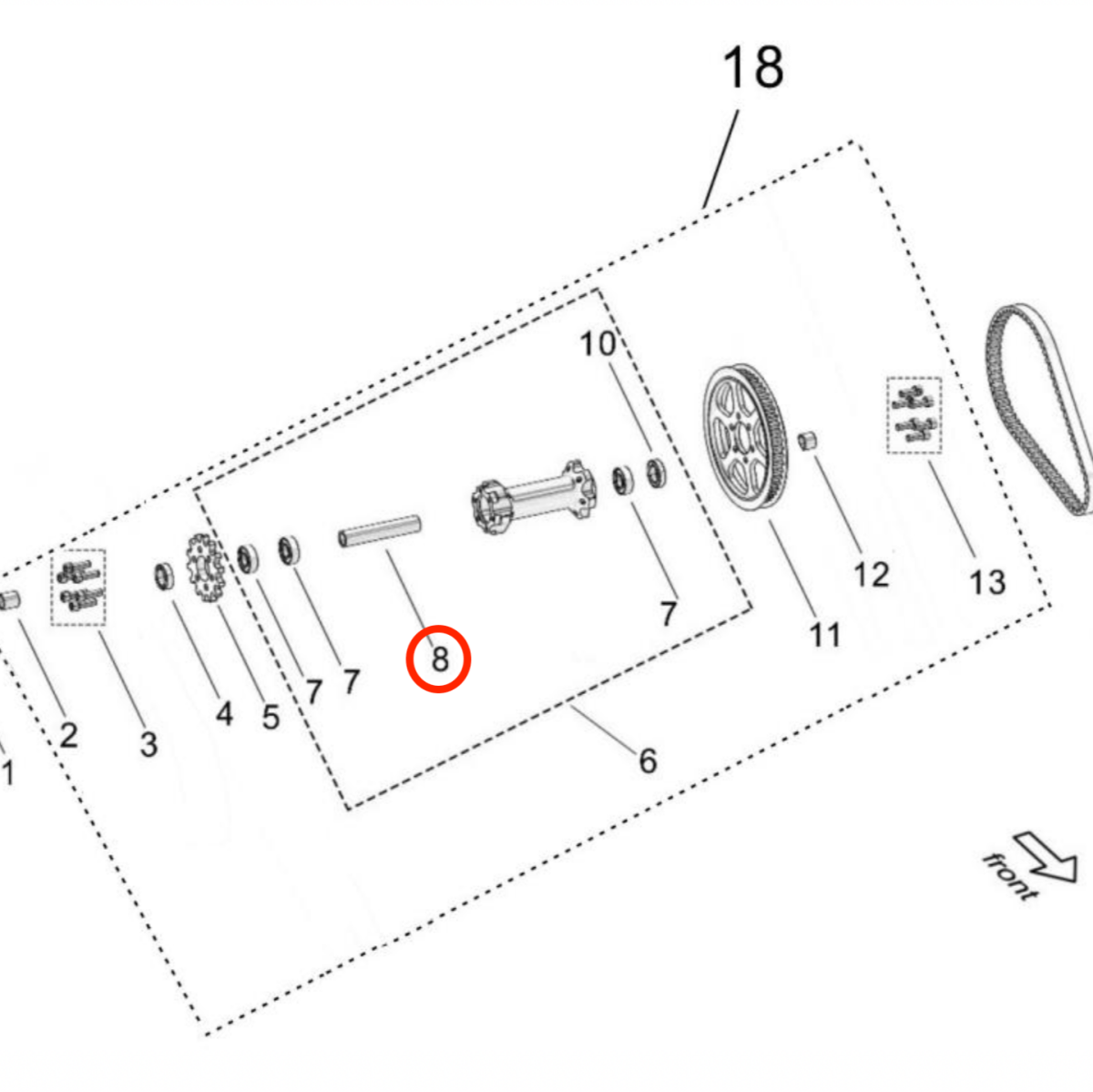 Surron Light Bee Inner Jackshaft Bushing