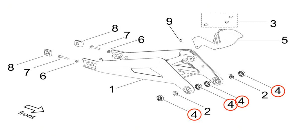 Surron Light Bee Jackshaft / Swingarm Bearing, image 2