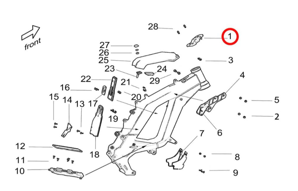 Surron Light Bee Key Switch Housing, image 3