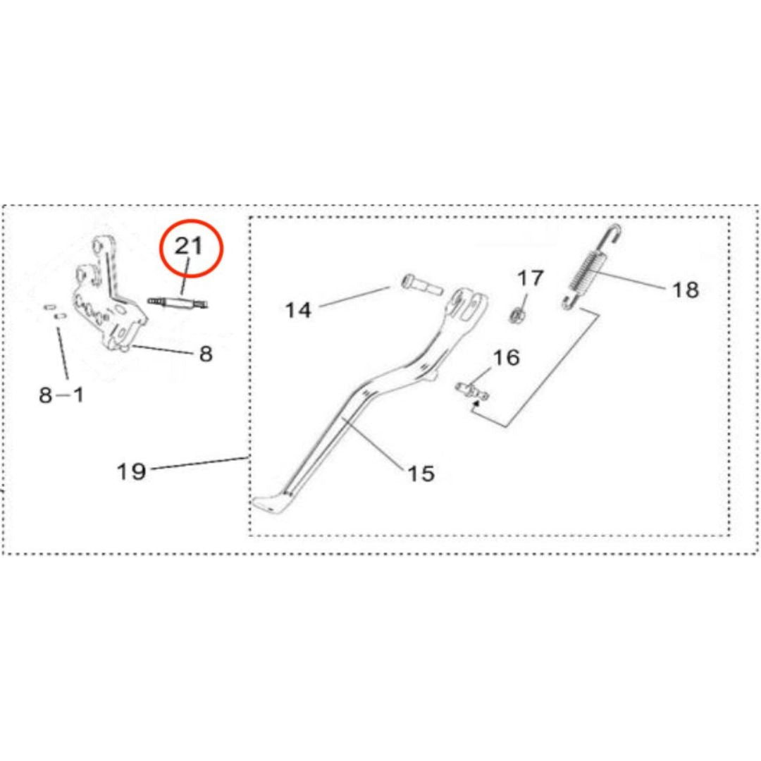 Surron Light Bee Kickstand Pin "A"