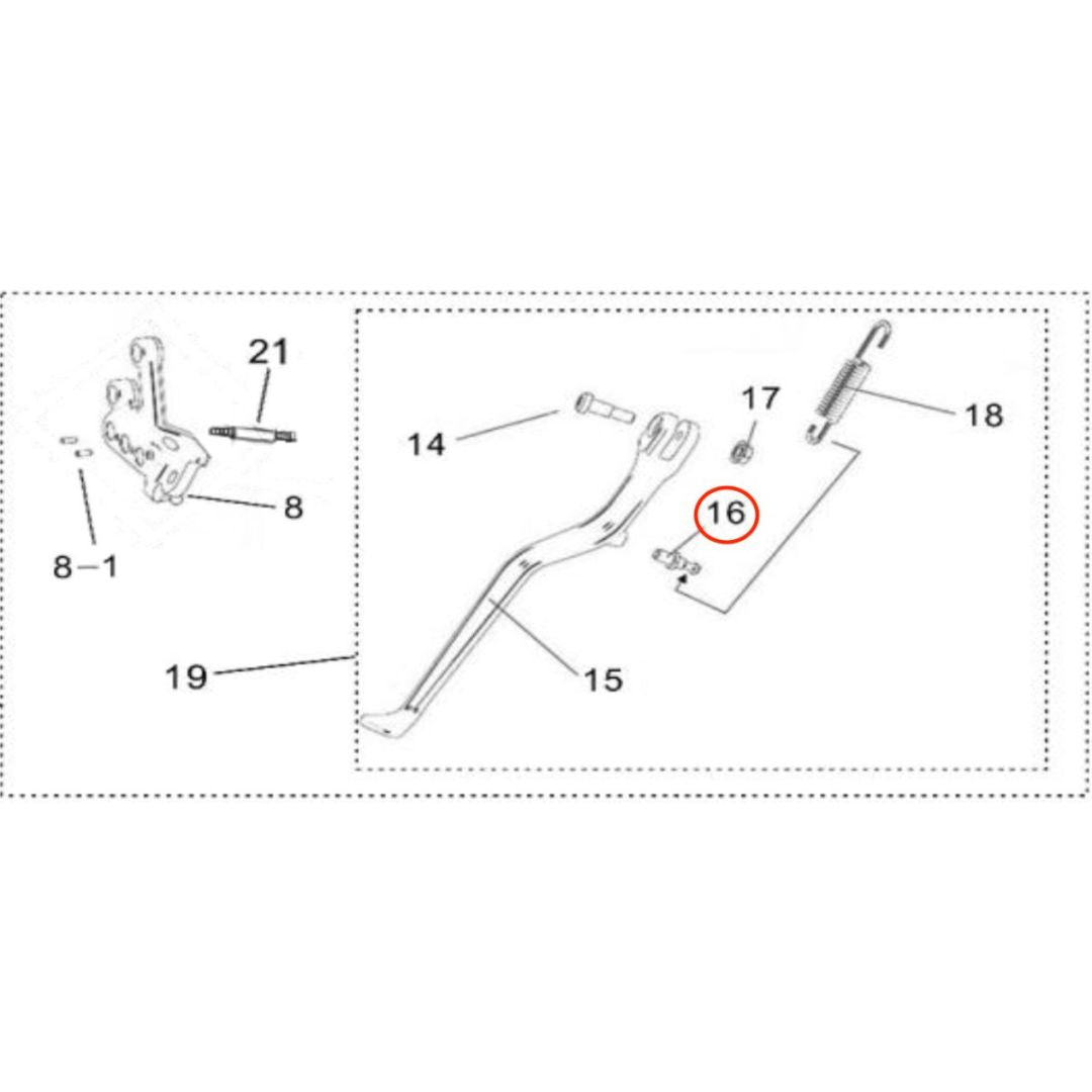 Surron Light Bee Kickstand Pin "B"