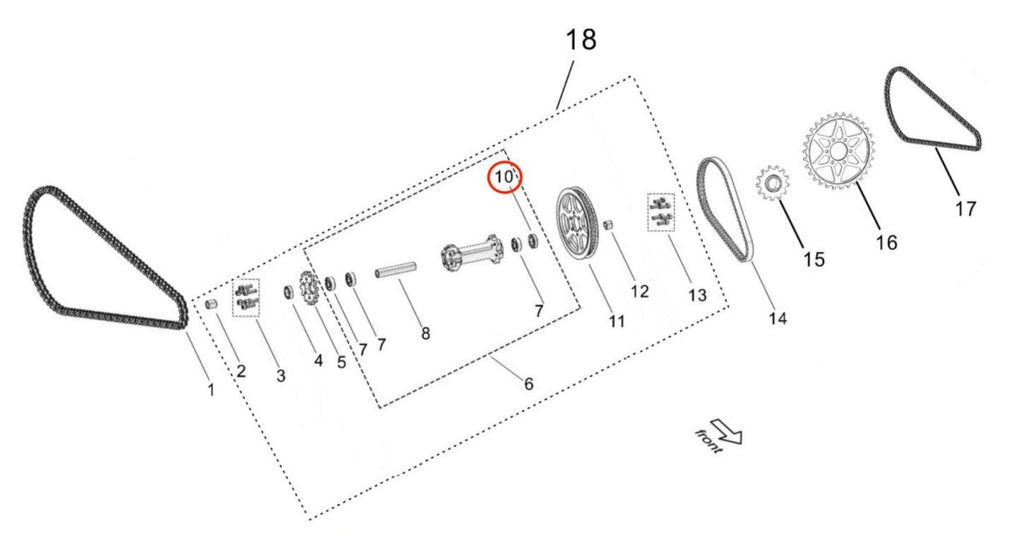 Surron Light Bee Left Jackshaft Seal, image 3