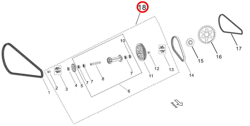 Surron Light Bee Complete Jackshaft Assembly (2025), image 2