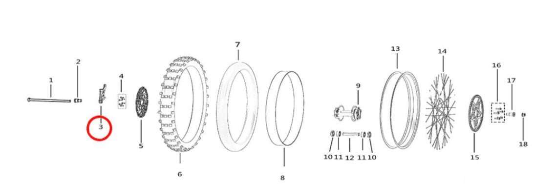 Surron Light Bee Rear Brake Caliper Bracket, image 3